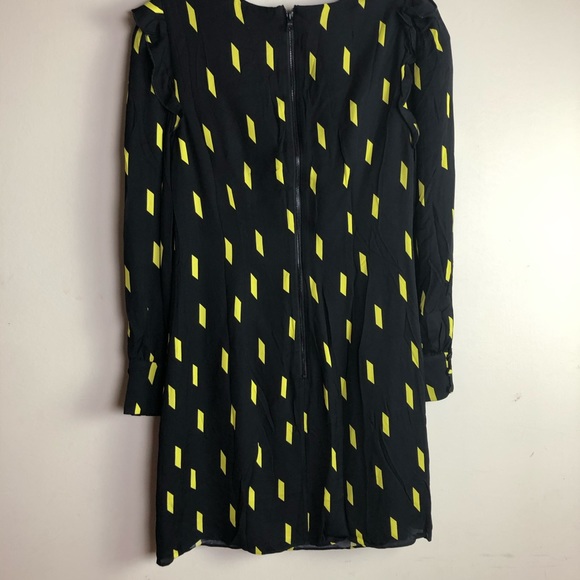 ALICE + OLIVIA NWT Black & yellow Mini dress Size2 - Picture 11 of 16